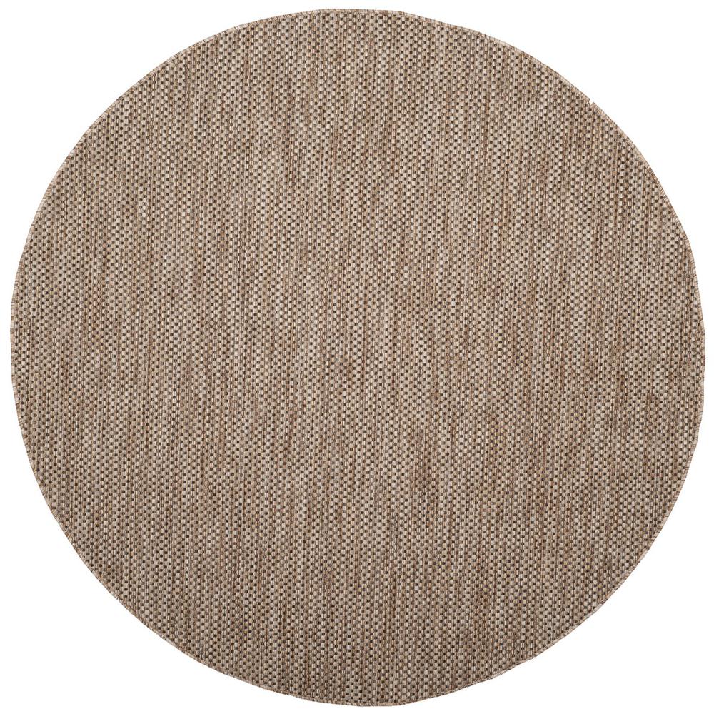 COURTYARD, NATURAL / BLACK, 6'-7" X 6'-7" Round, Area Rug, CY8521-37312-7R. The main picture.