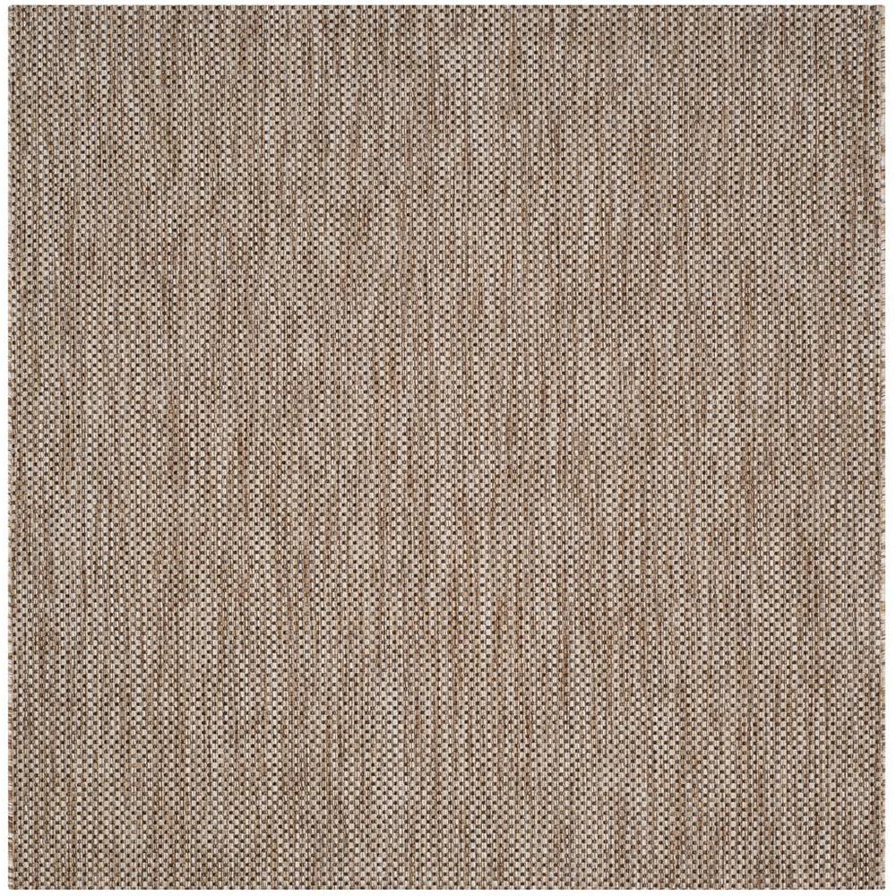 COURTYARD, NATURAL / BLACK, 5'-3" X 5'-3" Square, Area Rug, CY8521-37312-5SQ. Picture 1