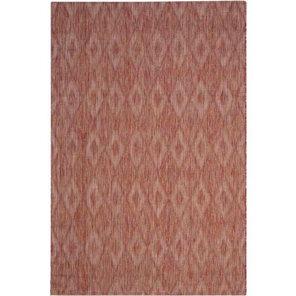 COURTYARD, RED / RED, 5'-3" X 7'-7", Area Rug, CY8522-36522-5. The main picture.