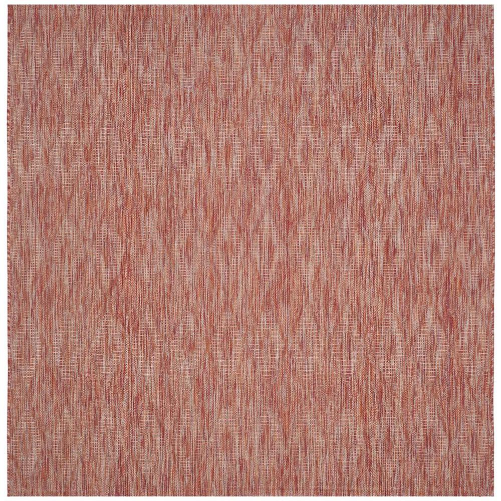 COURTYARD, RED / RED, 6'-7" X 6'-7" Square, Area Rug, CY8522-36522-7SQ. Picture 1