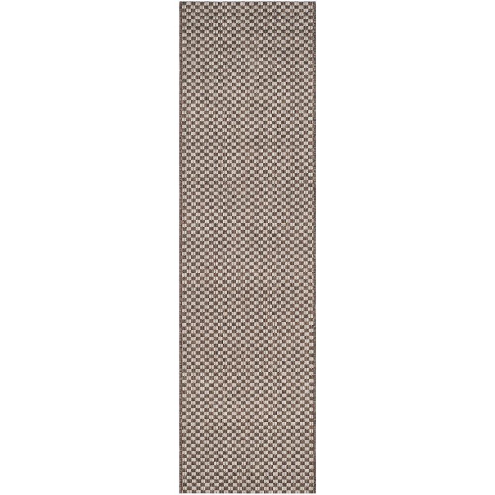 COURTYARD, LIGHT BROWN / LIGHT GREY, 2'-3" X 12', Area Rug. Picture 1