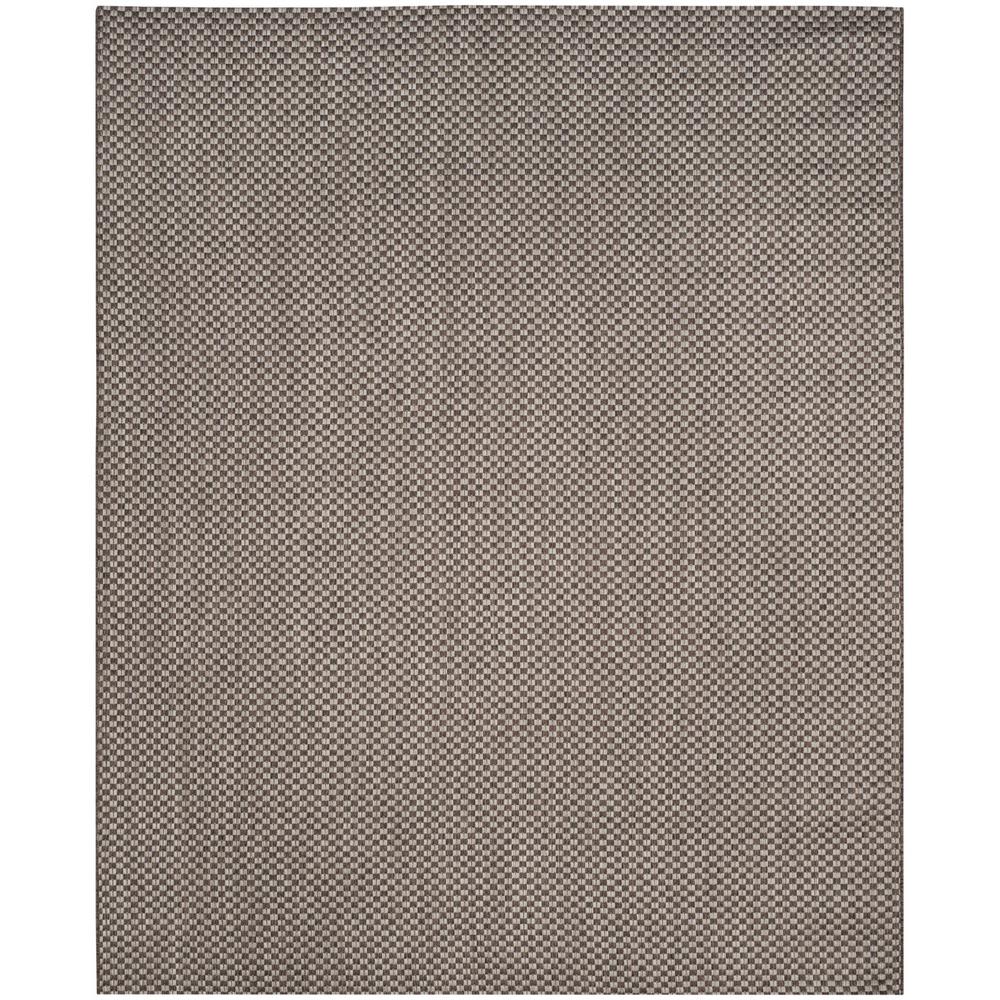 COURTYARD, LIGHT BROWN / LIGHT GREY, 8' X 11', Area Rug. Picture 1