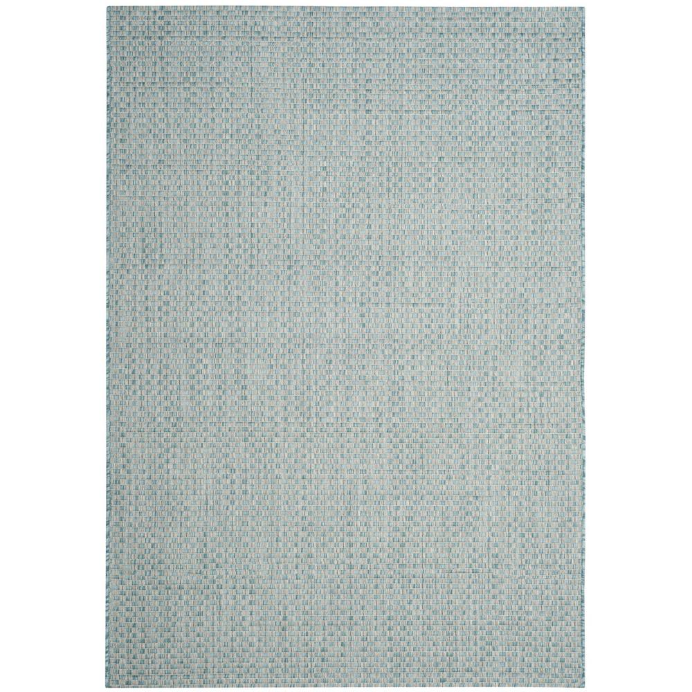 COURTYARD, LIGHT BLUE / LIGHT GREY, 5'-3" X 7'-7", Area Rug. The main picture.