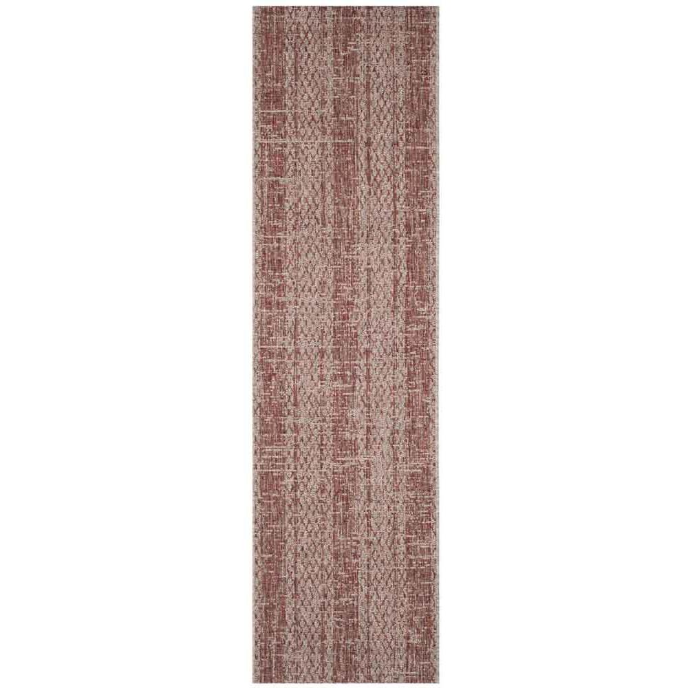 COURTYARD, LIGHT BEIGE / TERRACOTTA, 2'-3" X 8', Area Rug, CY8736-36512-28. Picture 1