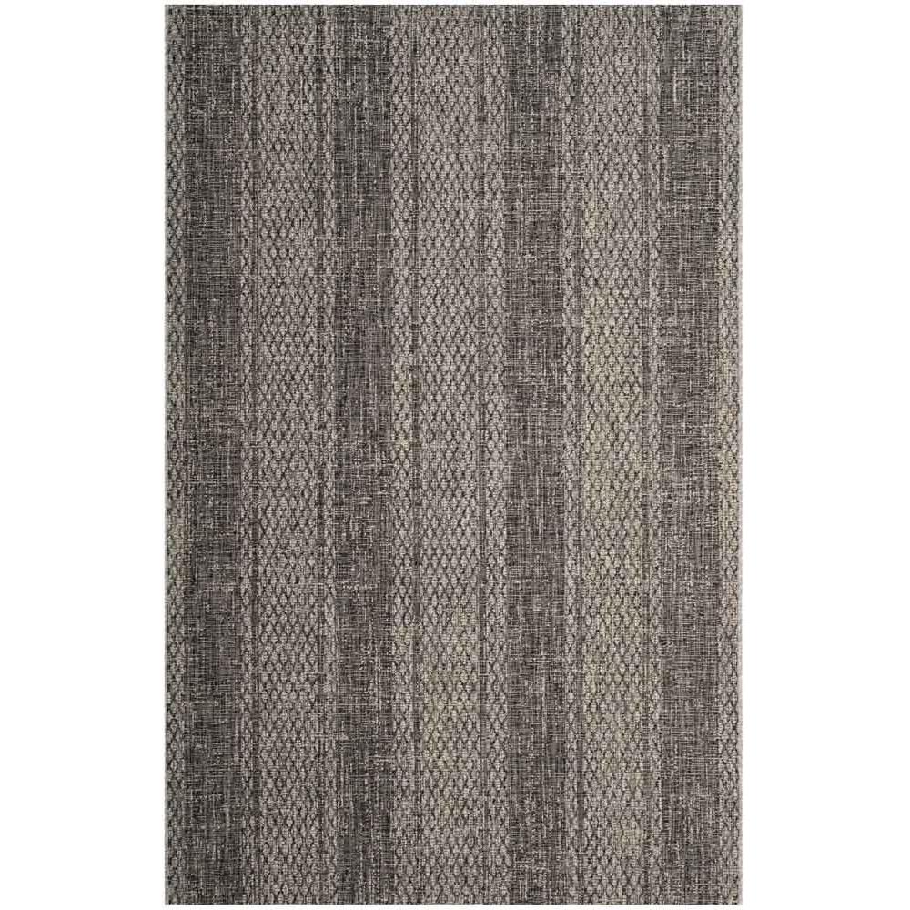 COURTYARD, LIGHT GREY / BLACK, 5'-3" X 7'-7", Area Rug, CY8736-37612-5. Picture 1