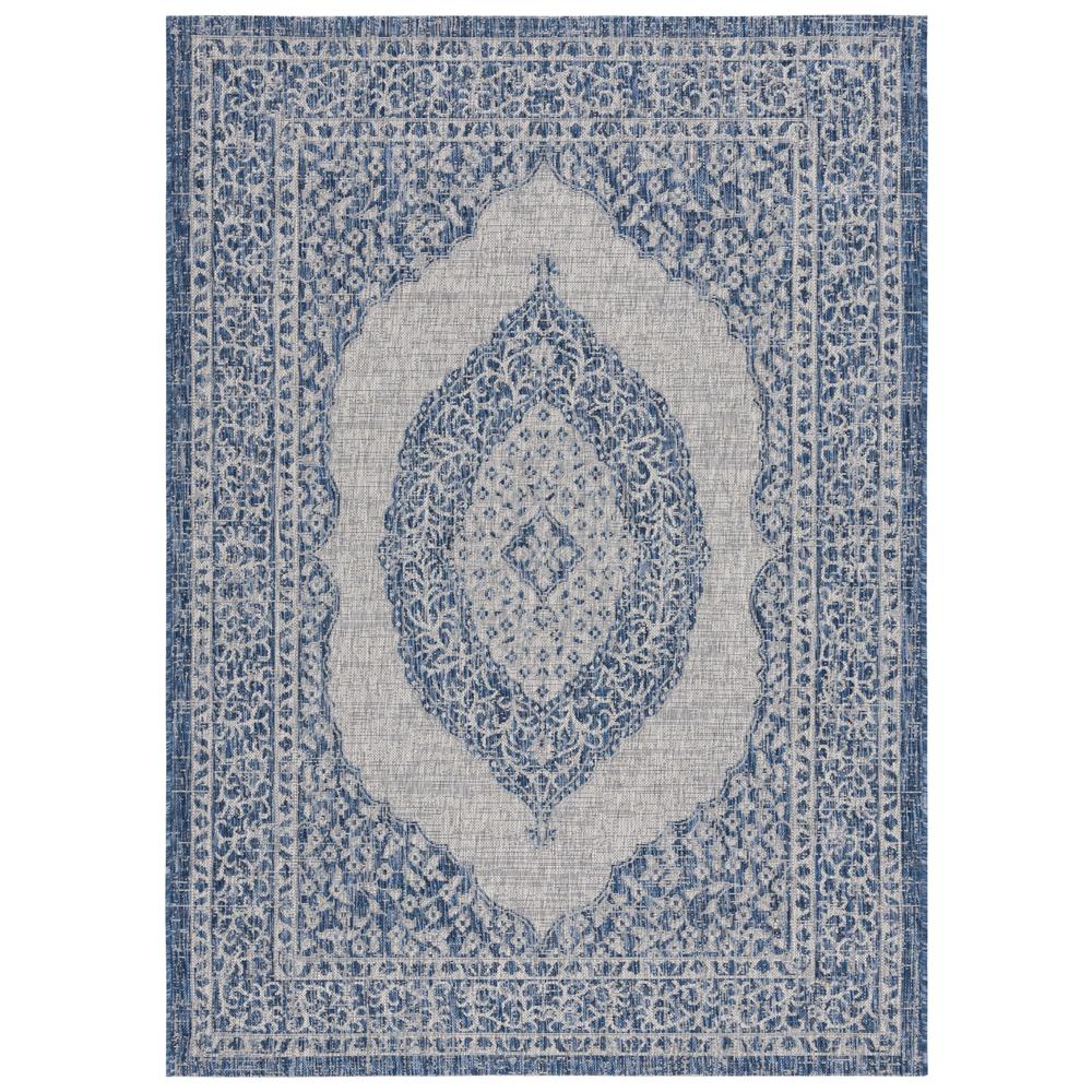 COURTYARD, LIGHT GREY / BLUE, 5'-3" X 7'-7", Area Rug, CY8751-36812-5. Picture 4