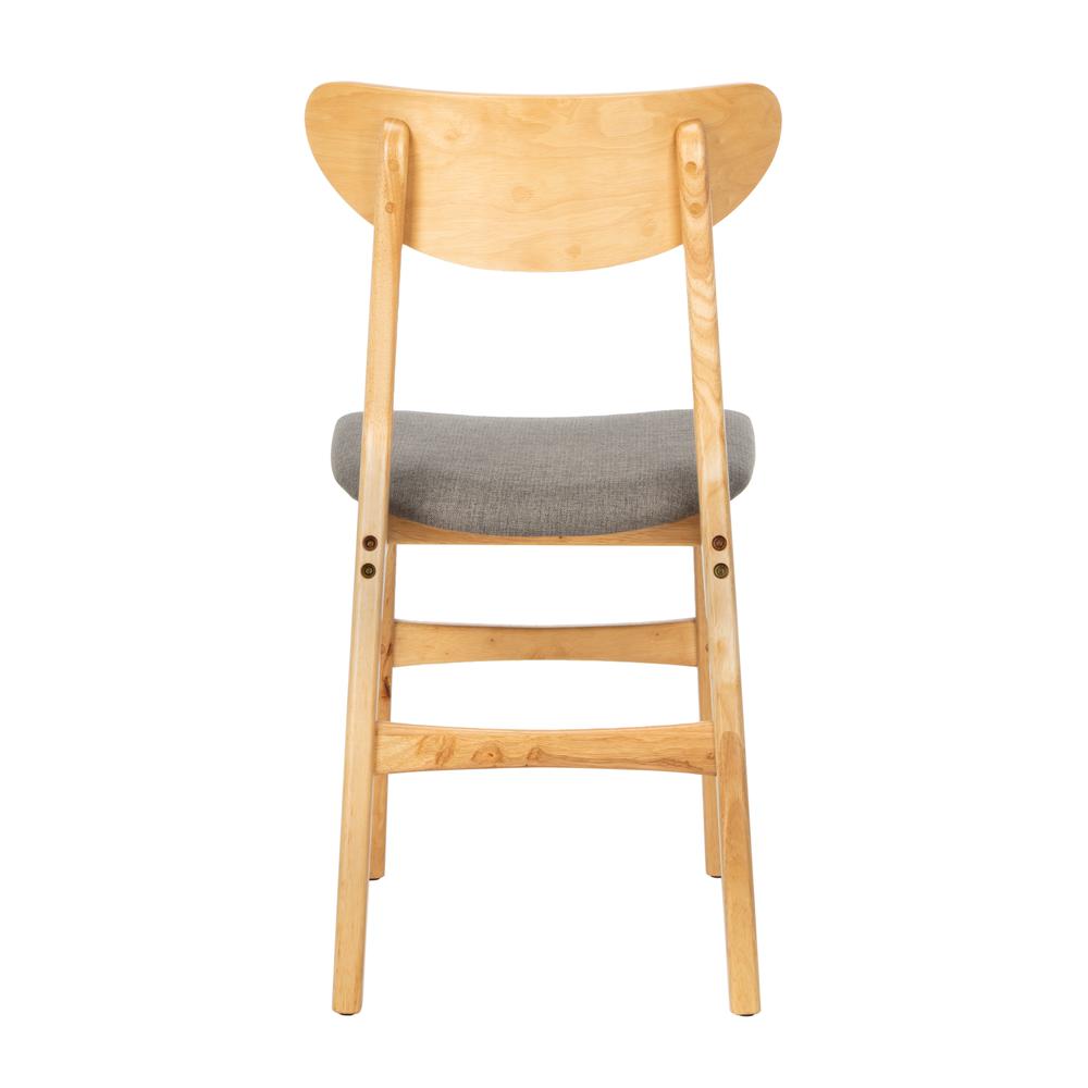 Lucca Retro Dining Chair, Natural/Grey. Picture 2