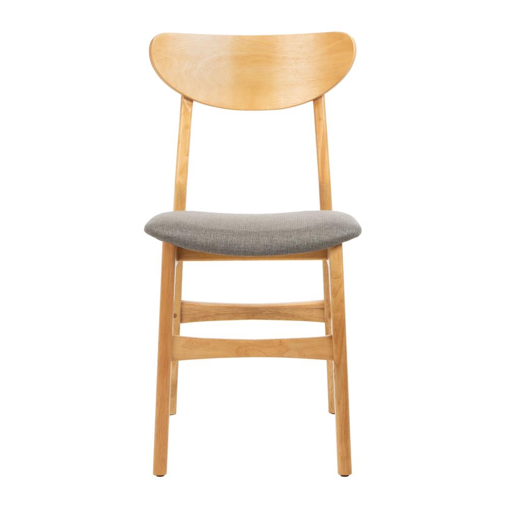 Lucca Retro Dining Chair, Natural/Grey. Picture 1