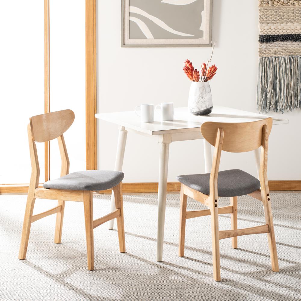 Lucca Retro Dining Chair, Natural/Grey. Picture 7