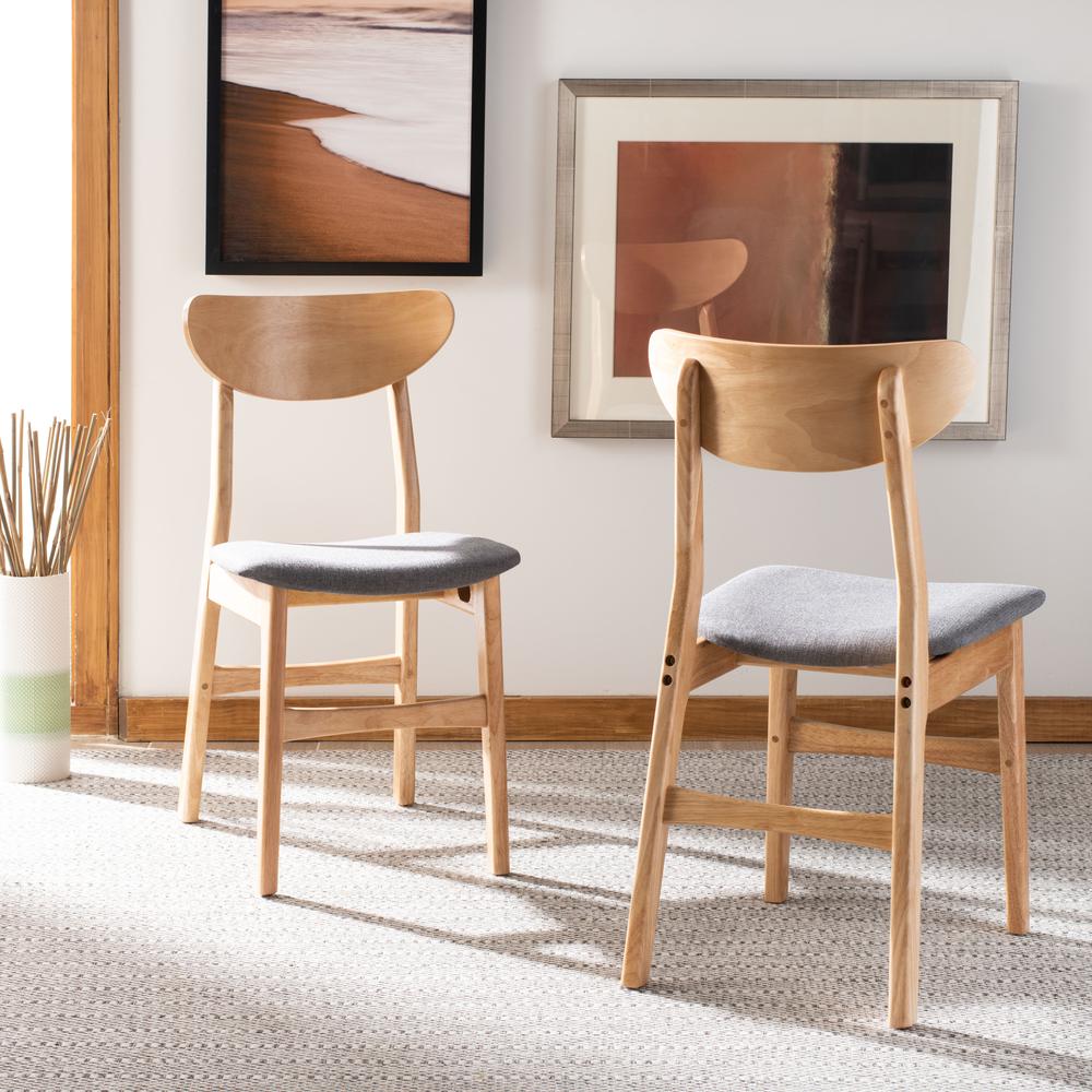 Lucca Retro Dining Chair, Natural/Grey. Picture 8