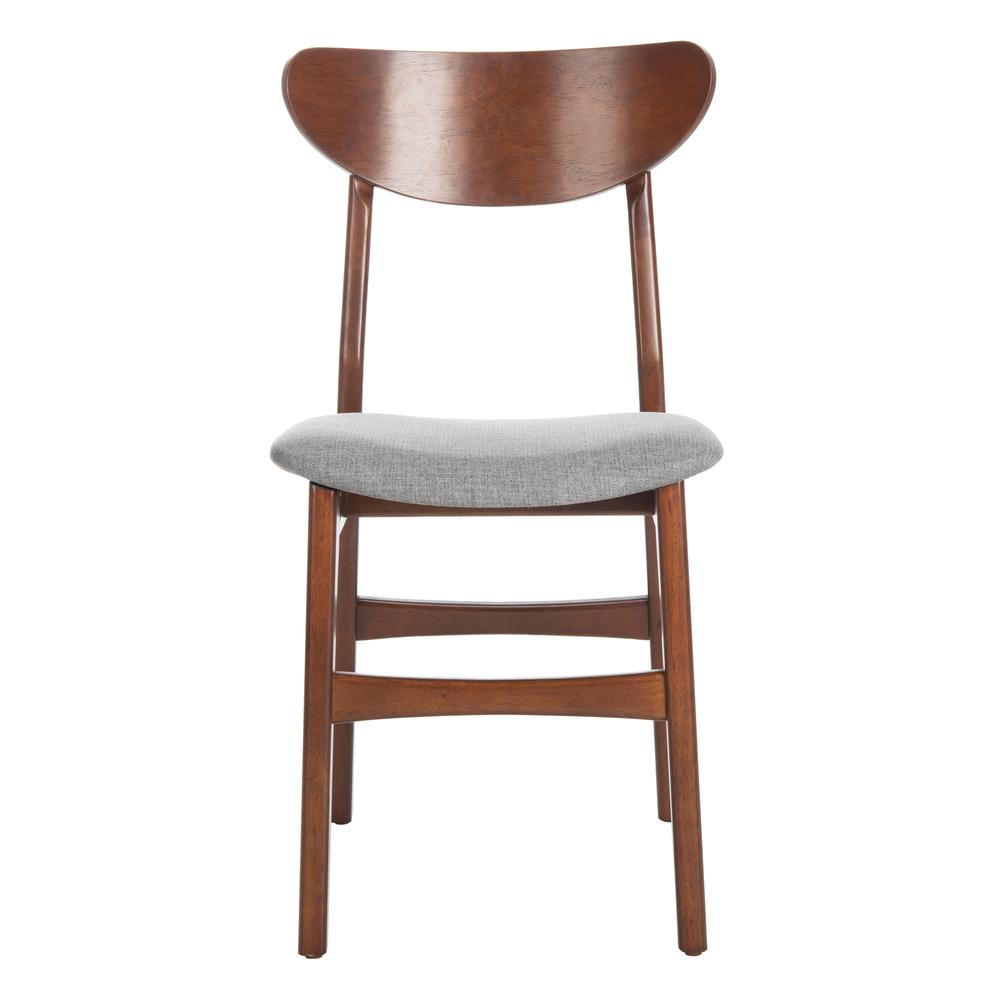 Lucca Retro Dining Chair, Cherry/Grey. Picture 1