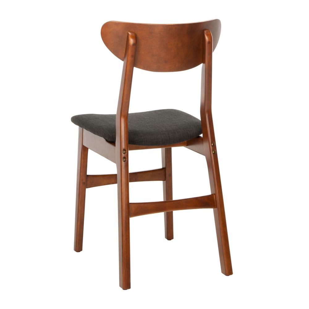Lucca Retro Dining Chair, Cherry/Black. Picture 3