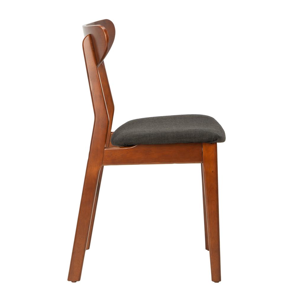 Lucca Retro Dining Chair, Cherry/Black. Picture 10