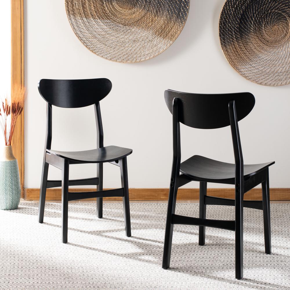 Lucca Retro Dining Chair, Black (Set of 2). Picture 7