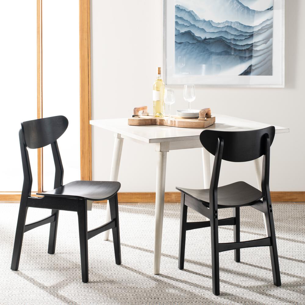 Lucca Retro Dining Chair, Black (Set of 2). Picture 8