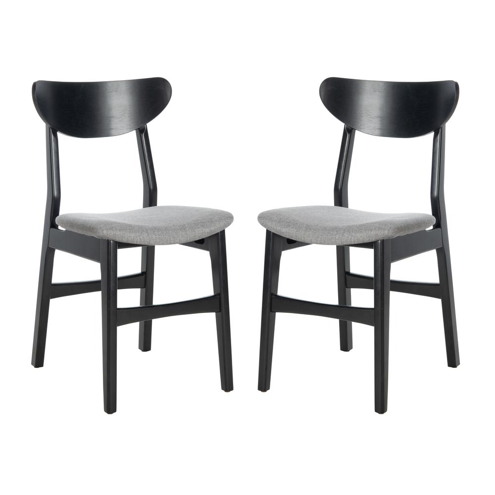 Lucca Retro Dining Chair, Black/Grey. Picture 10