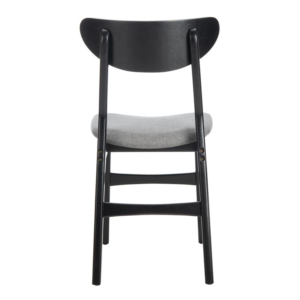 Lucca Retro Dining Chair, Black/Grey. Picture 2