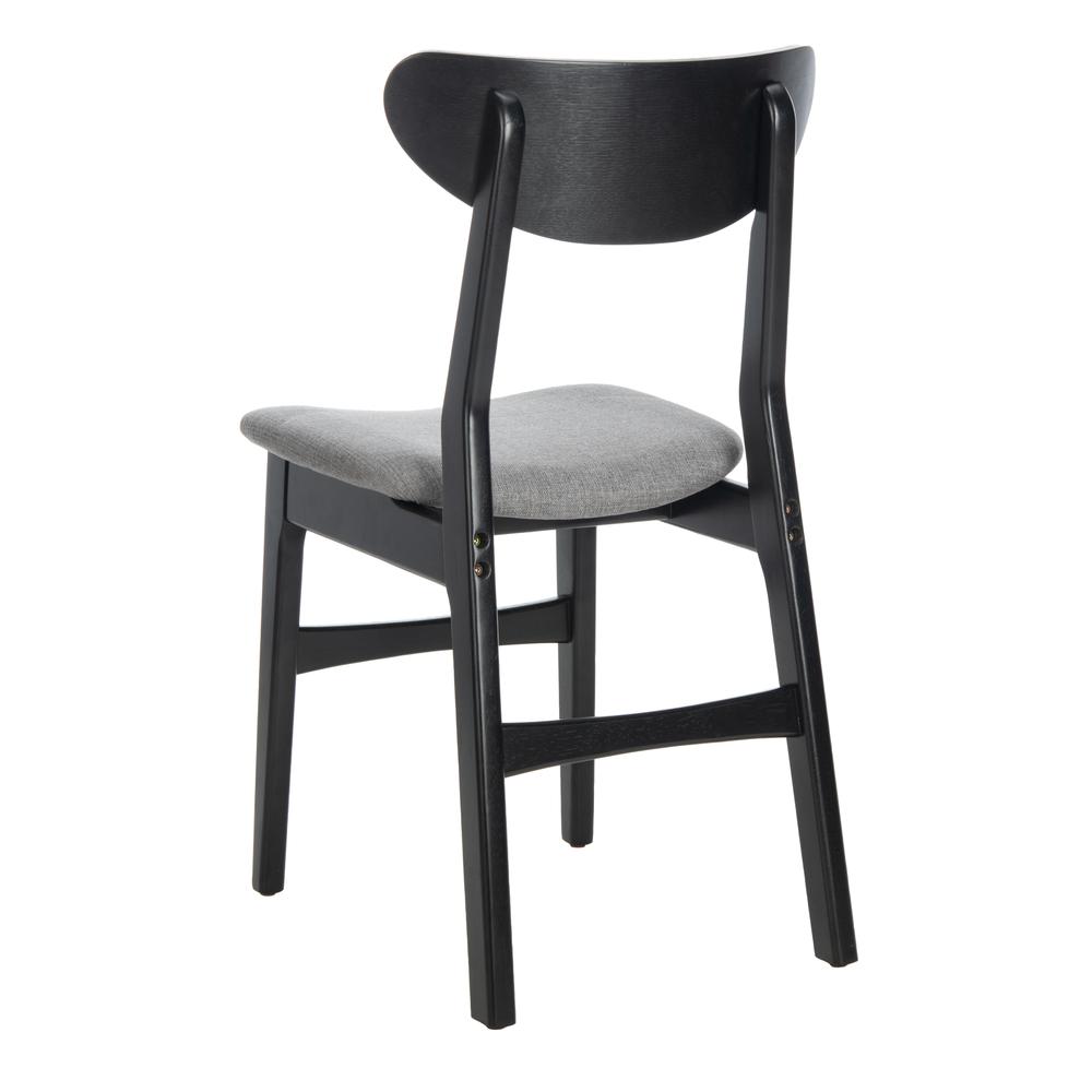 Lucca Retro Dining Chair, Black/Grey. Picture 3