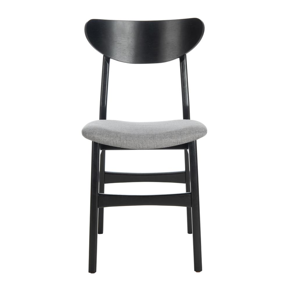Lucca Retro Dining Chair, Black/Grey. Picture 1
