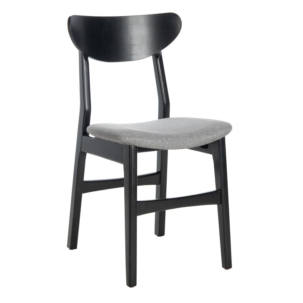 Lucca Retro Dining Chair, Black/Grey. Picture 8