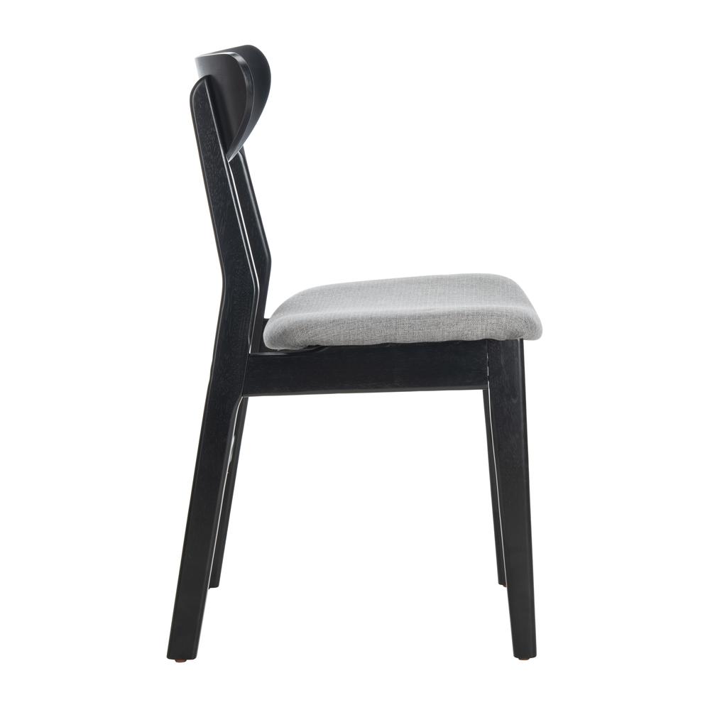 Lucca Retro Dining Chair, Black/Grey. Picture 9