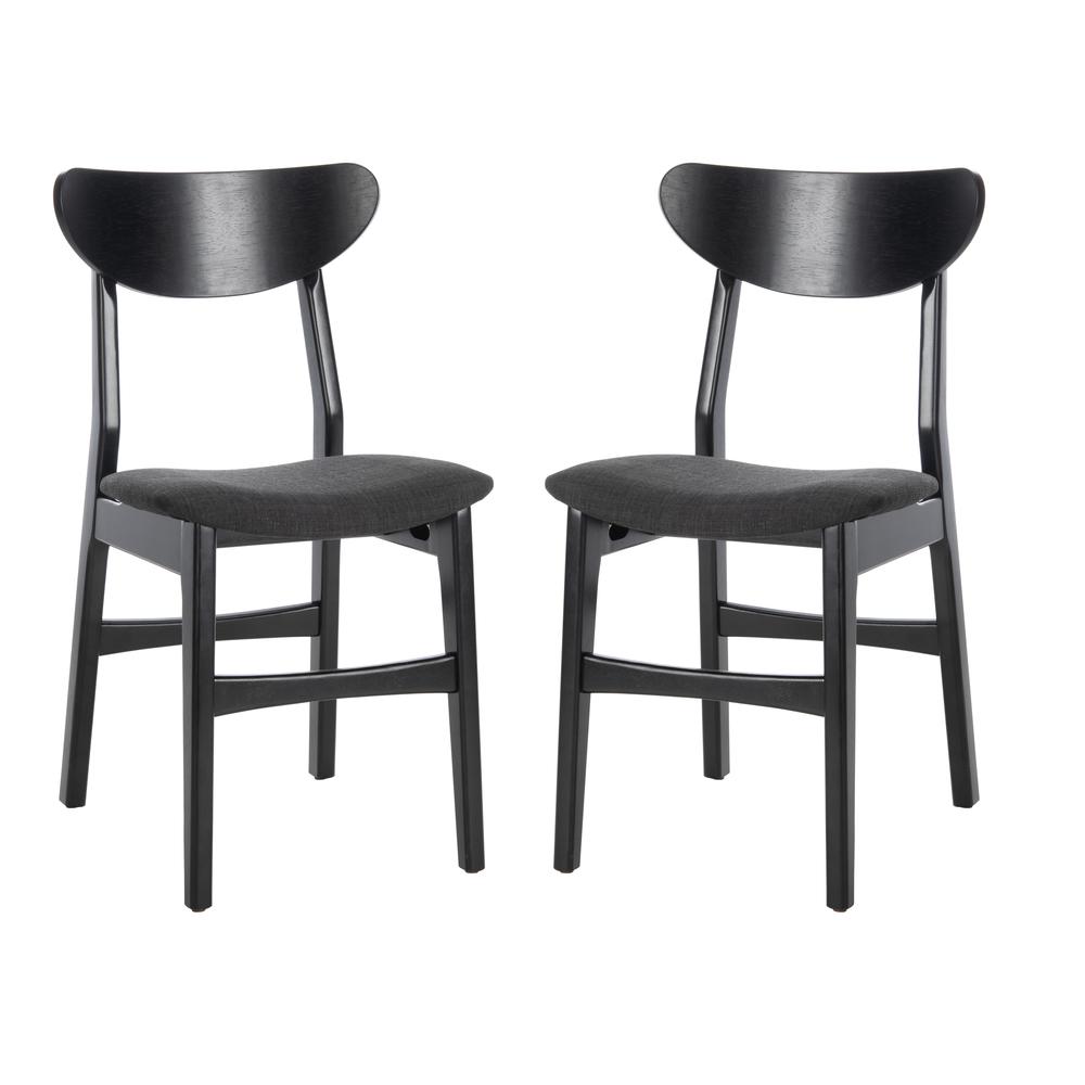 Lucca Retro Dining Chair, Black/Black. Picture 10