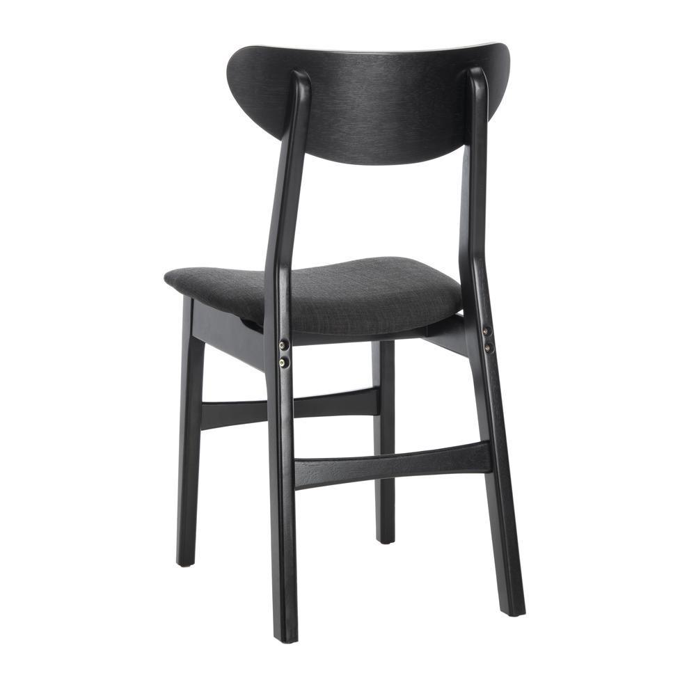 Lucca Retro Dining Chair, Black/Black. Picture 3