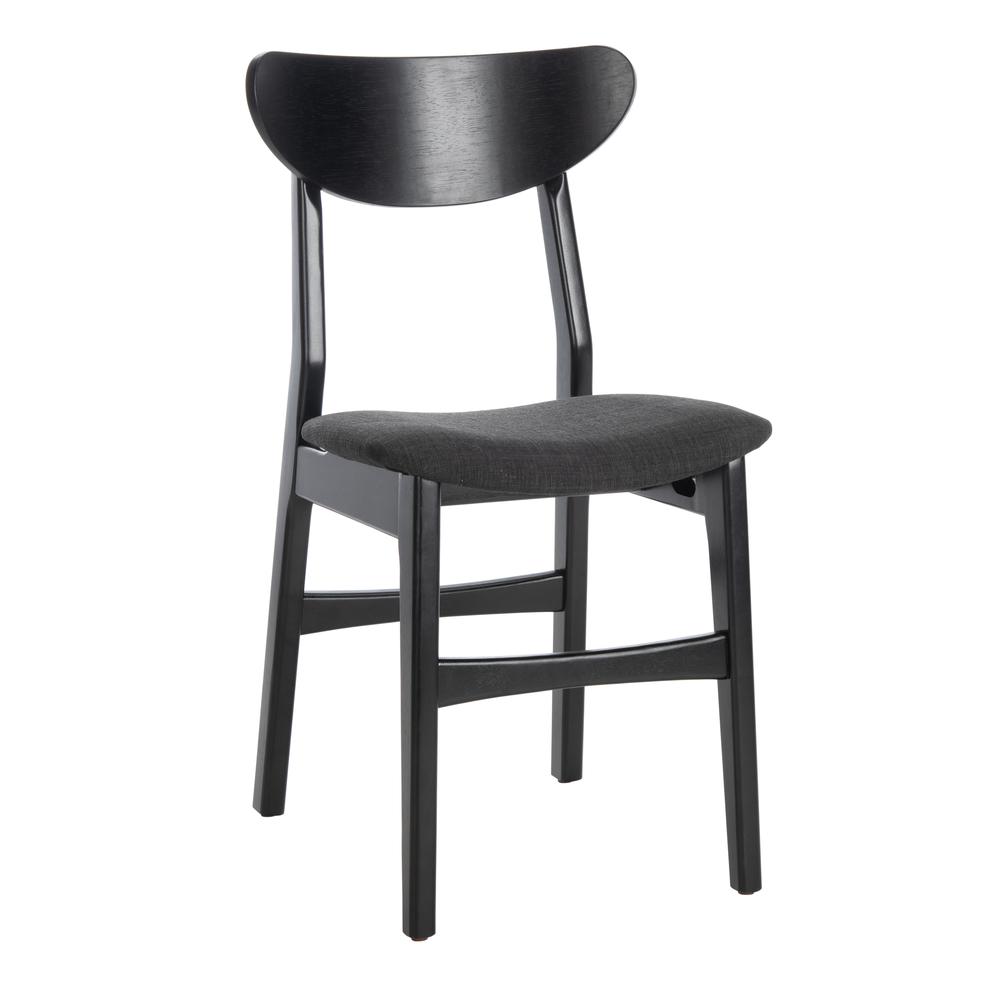 Lucca Retro Dining Chair, Black/Black. Picture 8