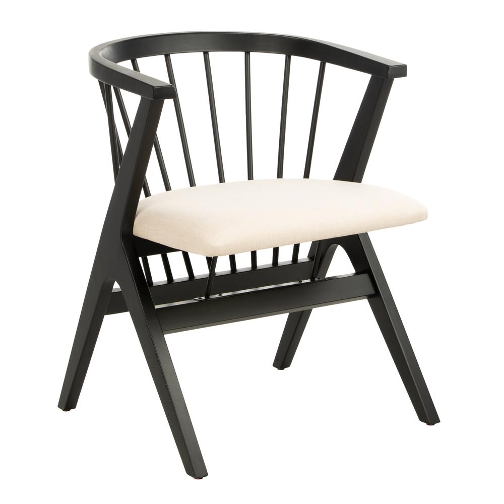Noah Spindle Dining Chair, Black/Beige. Picture 10