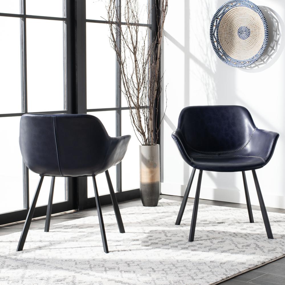 Arlo Mid Century Dining Chair, Midnight Blue. Picture 7