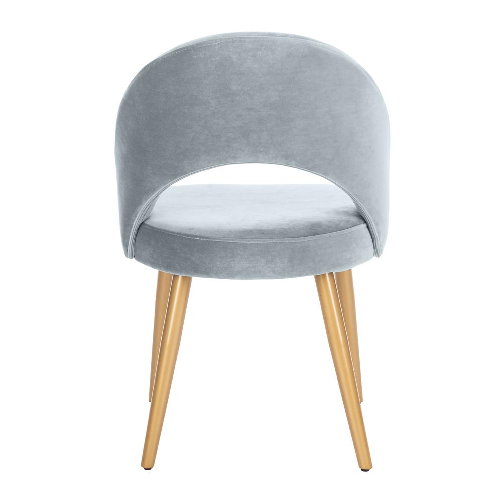 Giani Retro Dining Chair, Slate Blue/Gold. Picture 2