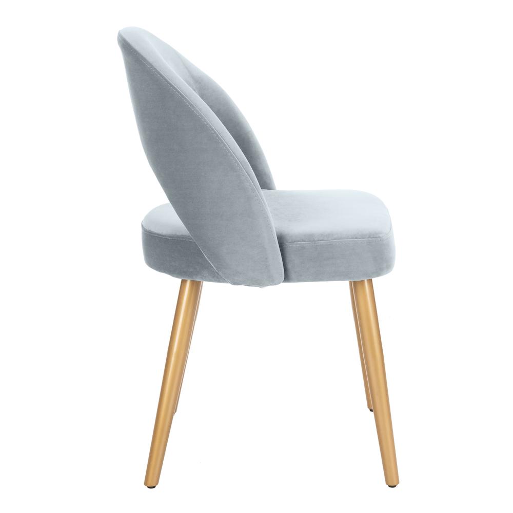Giani Retro Dining Chair, Slate Blue/Gold. Picture 8