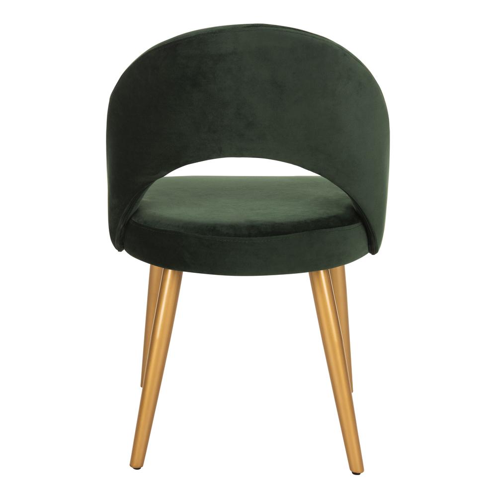 Giani Retro Dining Chair, Malachite Green/Gold. Picture 2