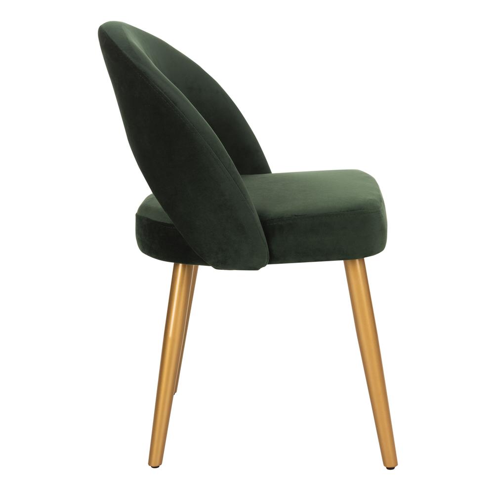Giani Retro Dining Chair, Malachite Green/Gold. Picture 11