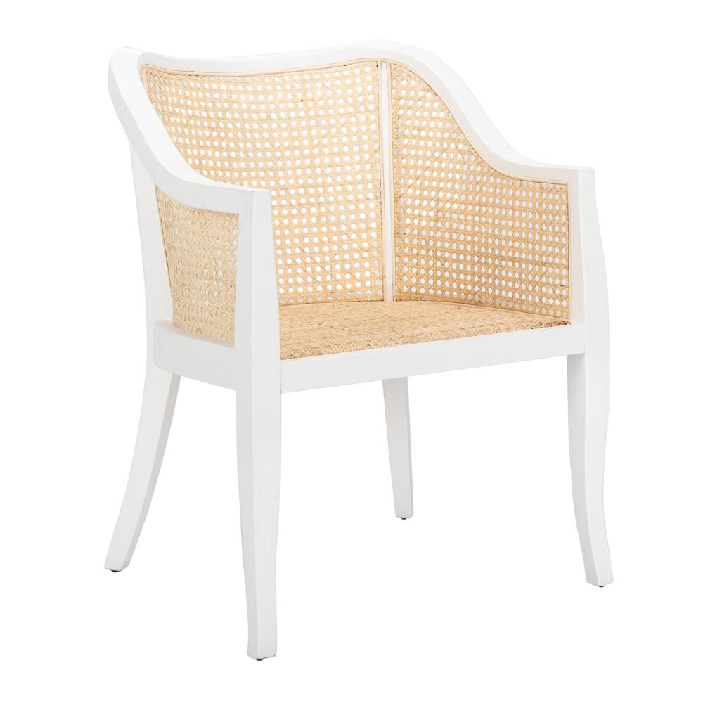 Maika  Dining Chair, White/Natural. Picture 7