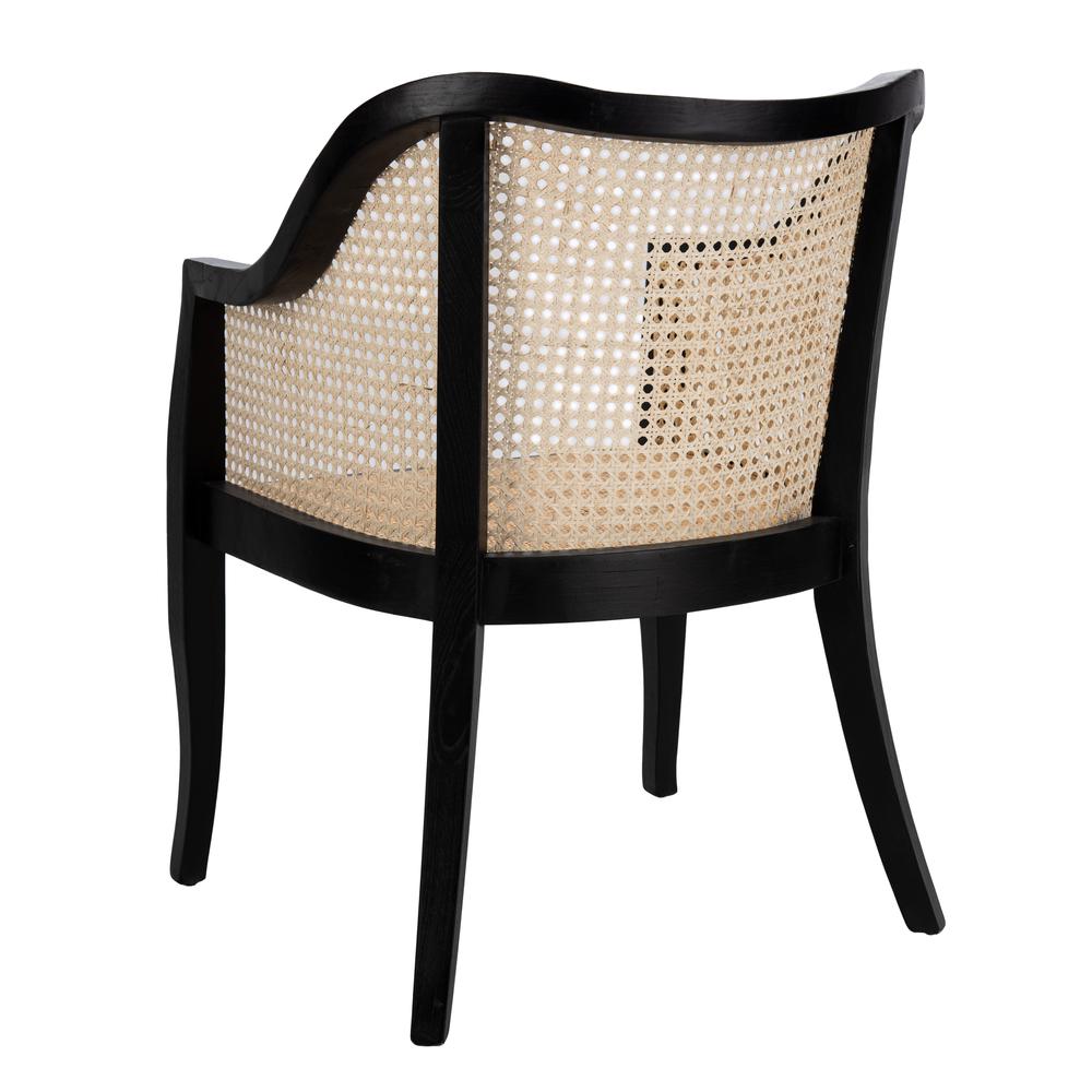 Maika Dining Chair, Black/Natural. Picture 3
