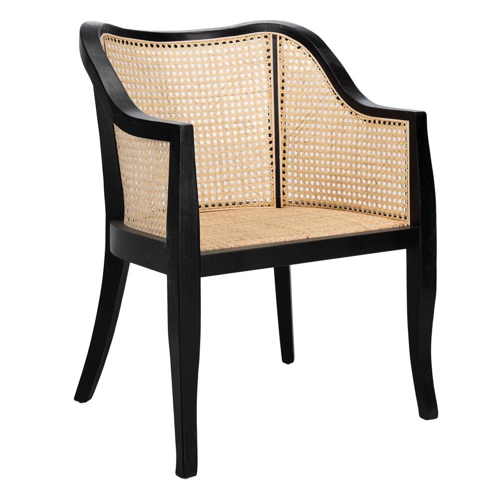 Maika Dining Chair, Black/Natural. Picture 7