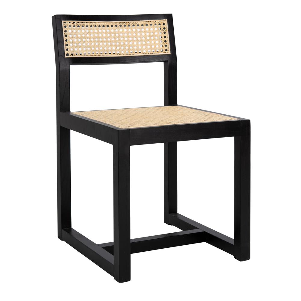 Bernice Cane Dining Chair, Black/Natural. Picture 11