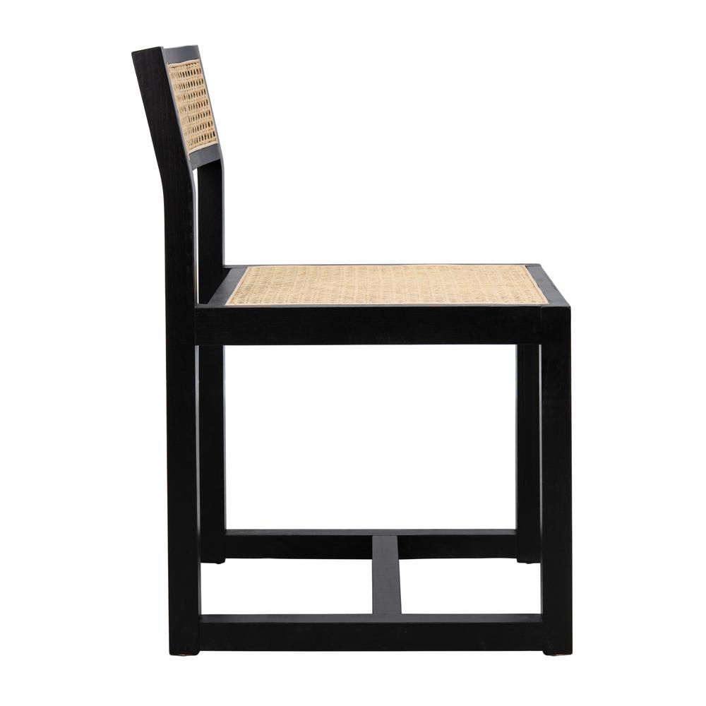 Bernice Cane Dining Chair, Black/Natural. Picture 12