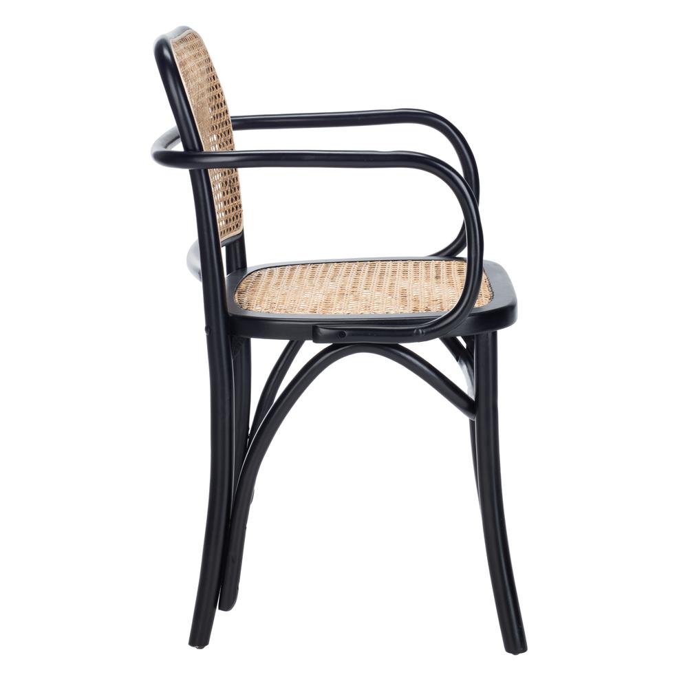 Keiko Cane Dining Chair, Black/Natural. Picture 11
