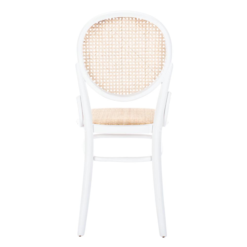 Sonia Cane Dining Chair, White/Natural. Picture 2