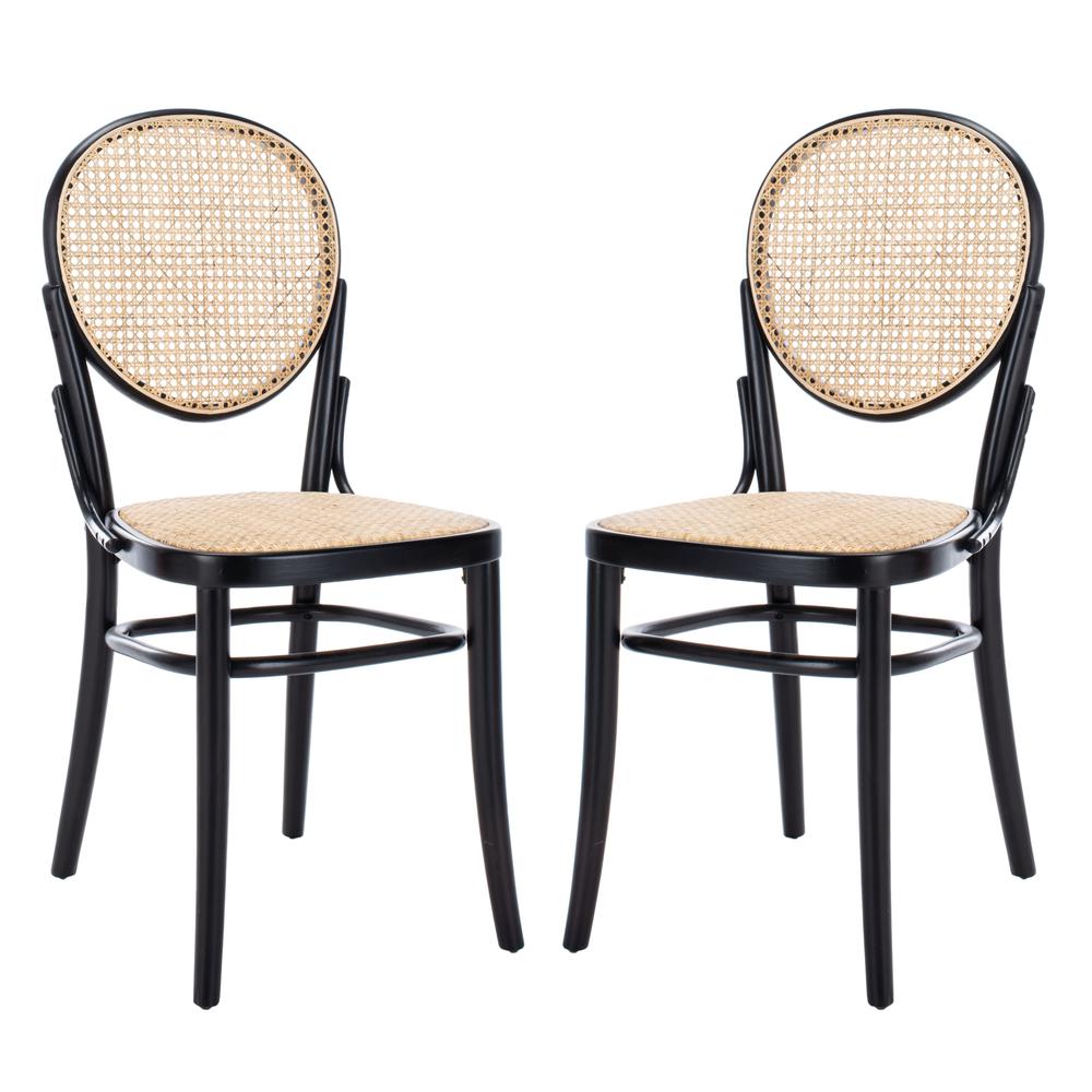 Sonia Cane Dining Chair, Black/Natural. Picture 11