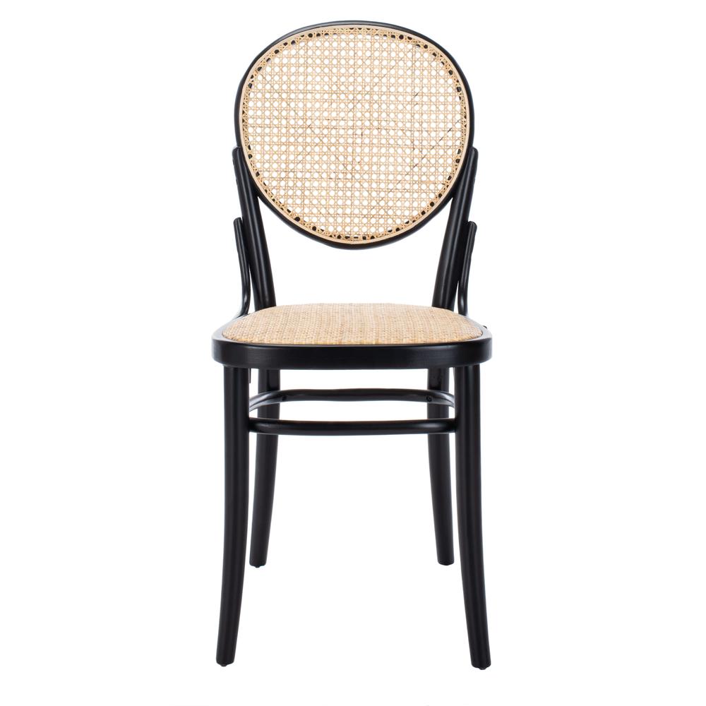 Sonia Cane Dining Chair, Black/Natural. Picture 1