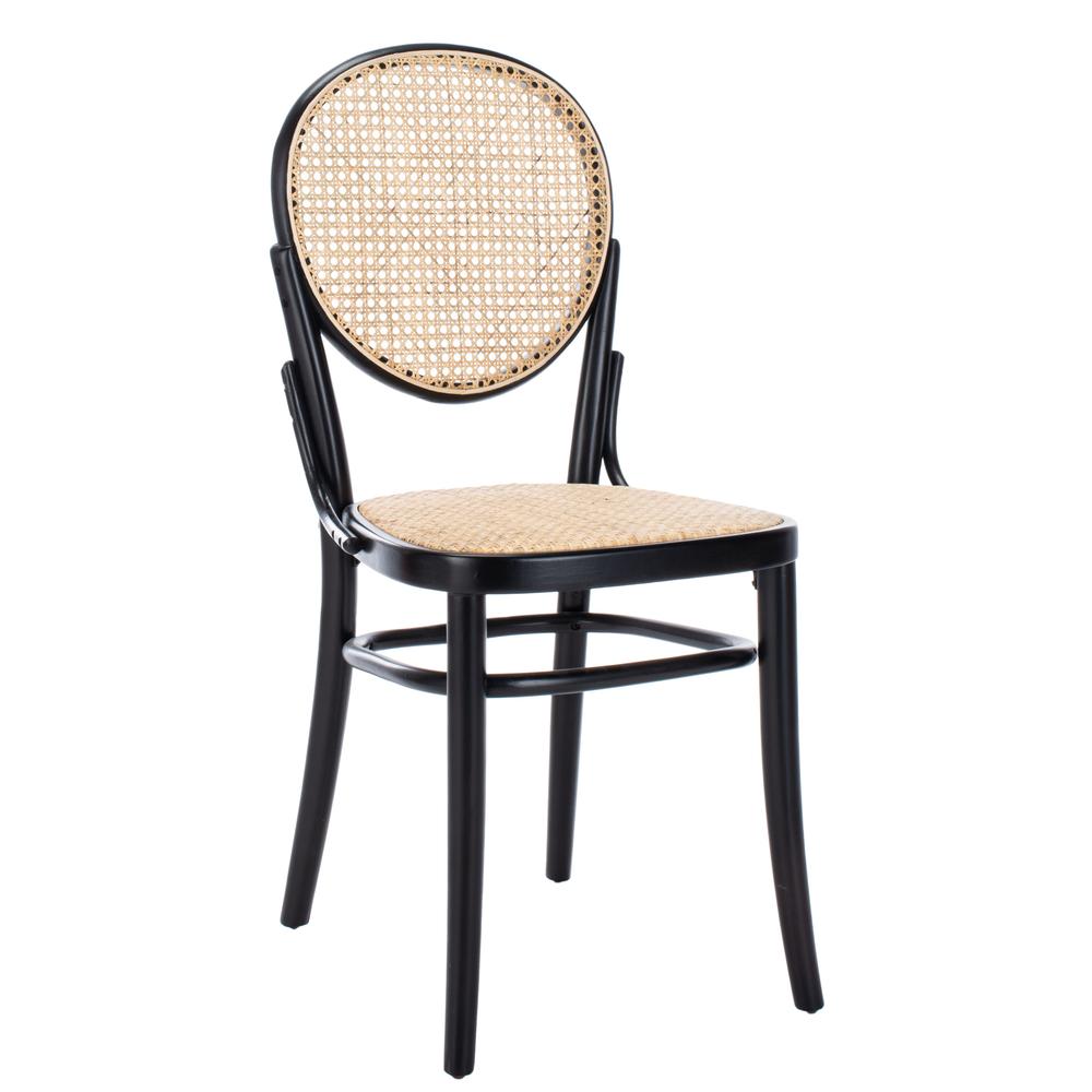 Sonia Cane Dining Chair, Black/Natural. Picture 8