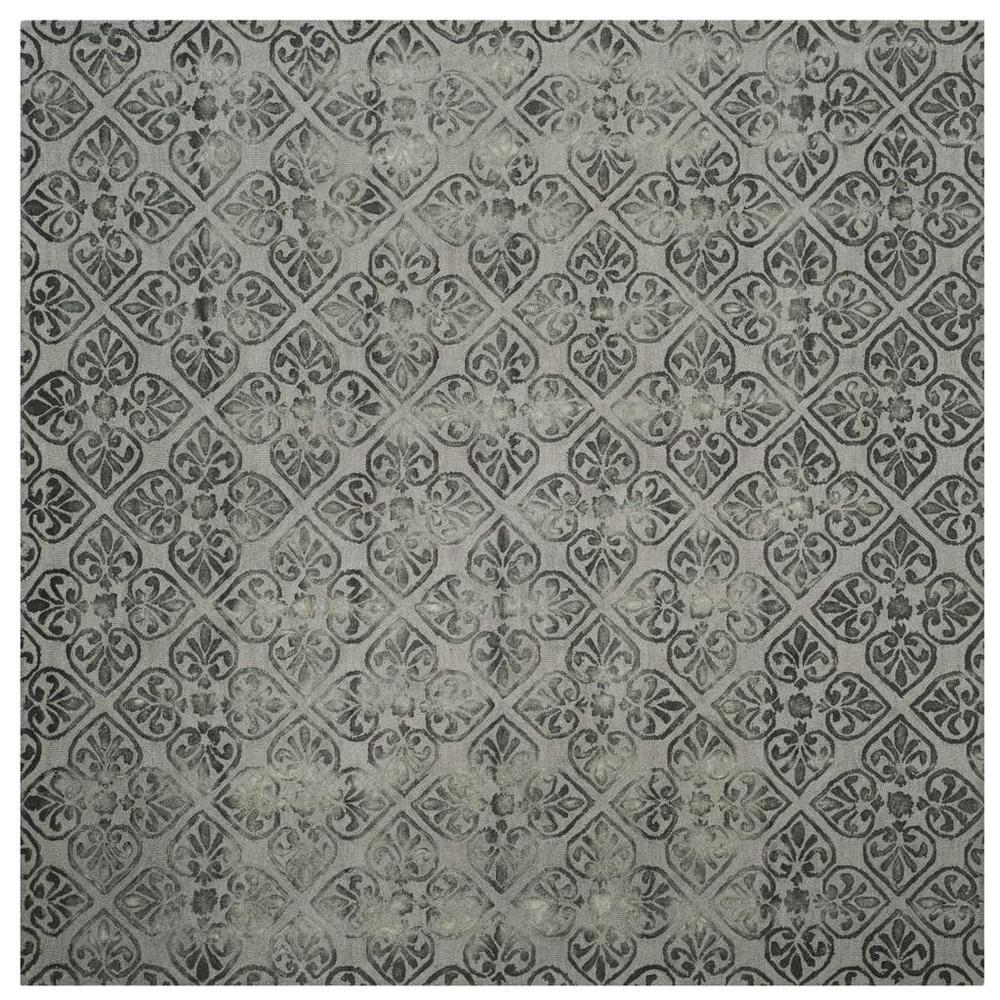 DIP DYE, GREY, 7' X 7' Square, Area Rug, DDY101A-7SQ. Picture 1