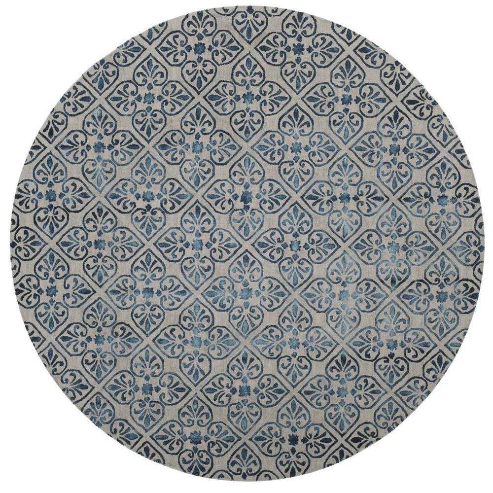 DIP DYE, GREY / CHARCOAL, 7' X 7' Round, Area Rug, DDY101C-7R. Picture 1