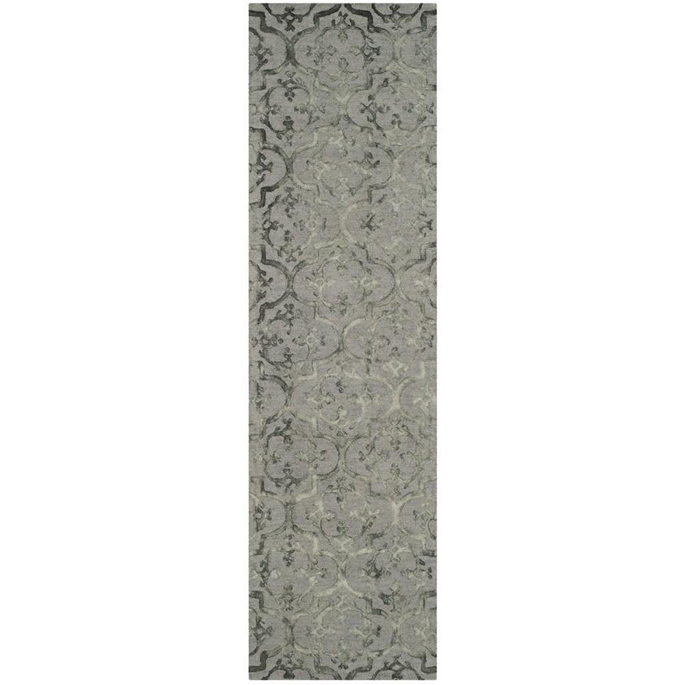 DIP DYE, GREY, 2'-3" X 8', Area Rug, DDY102A-28. Picture 1