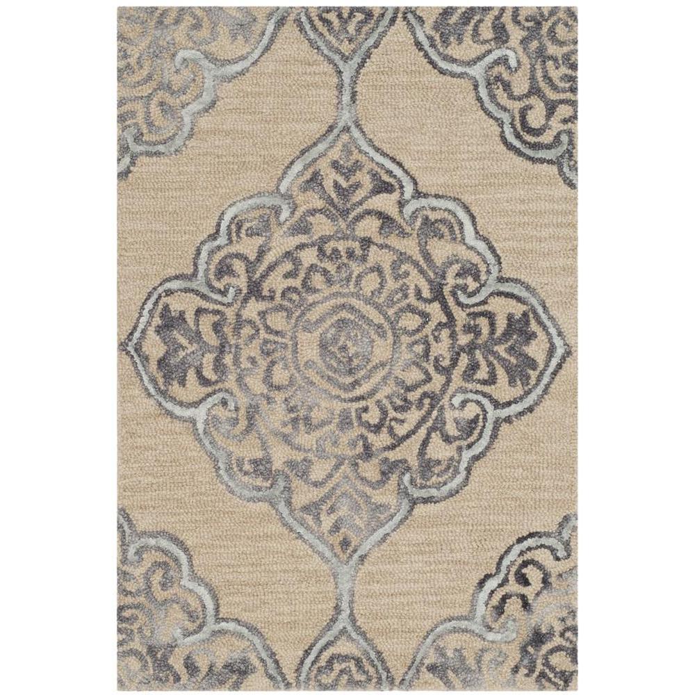DIP DYE, BEIGE / BLUE, 2' X 3', Area Rug, DDY510A-2. Picture 1