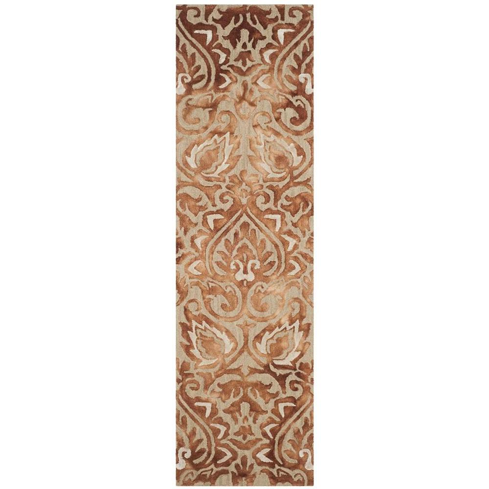 DIP DYE, COPPER / BEIGE, 2'-3" X 8', Area Rug. The main picture.
