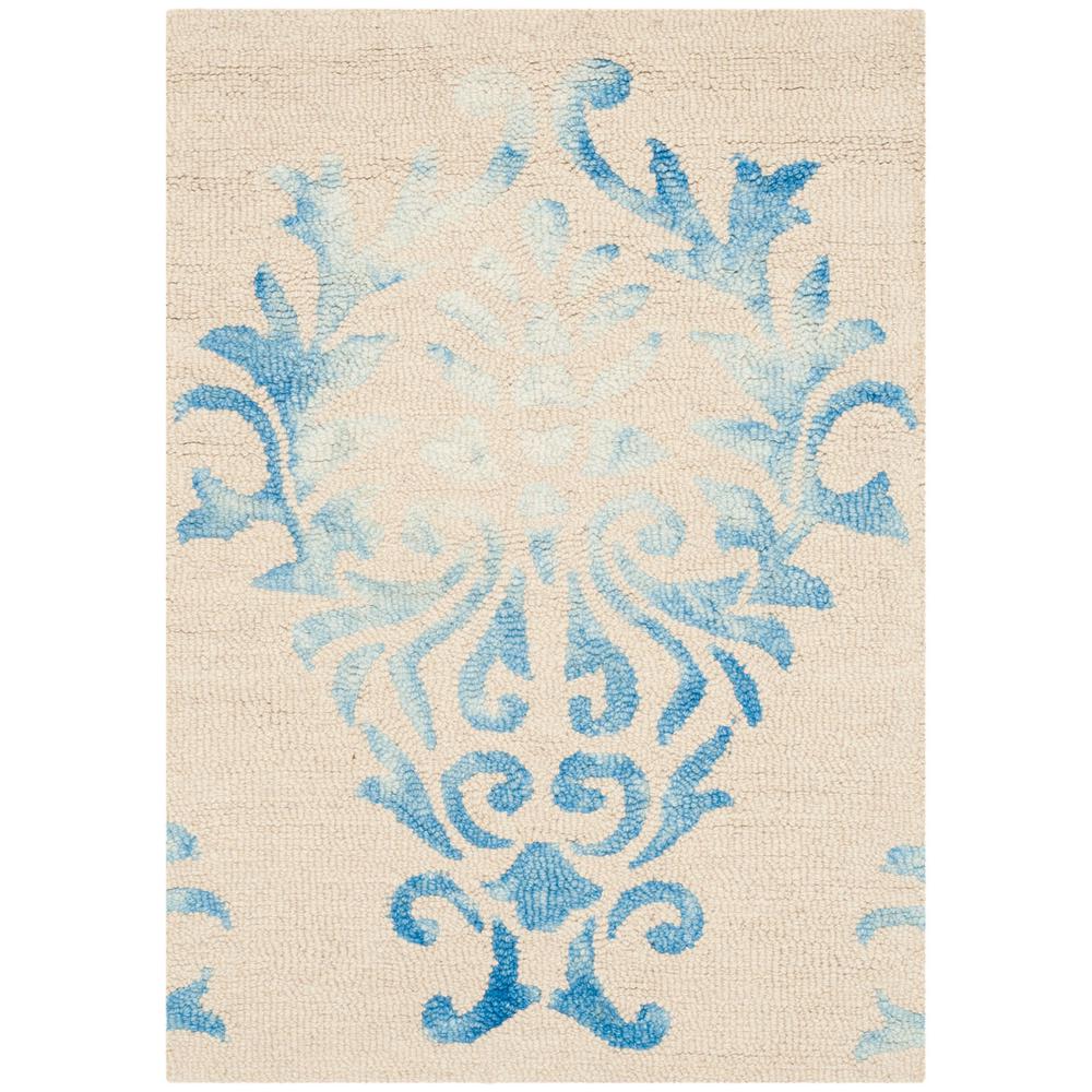 DIP DYE, BEIGE / BLUE, 2' X 3', Area Rug, DDY516A-2. Picture 1